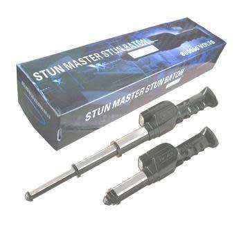 Telescopic Stun Gun (Baton) Rechargeable with torch and siren