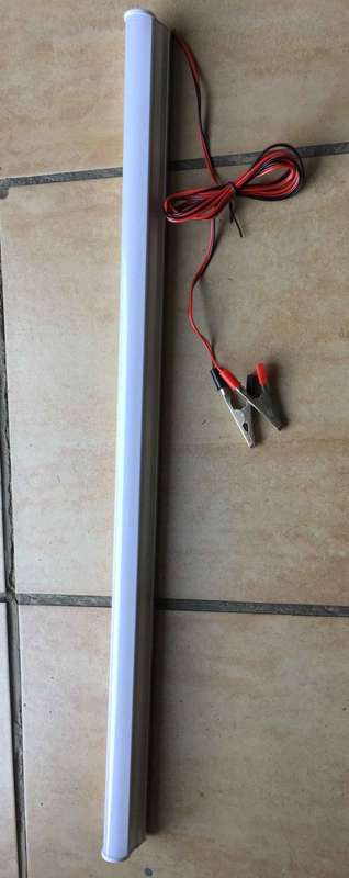 STOCK PRICE !  12 VOLT led tube light with clips( 57cm)