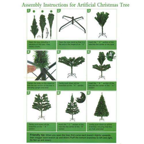 1.8m Christmas Artificial Tree with Metal Stand