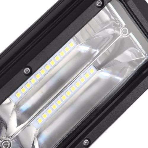 144W 12V 8.5 inch LED Working Light Bar Wide Flood Beam