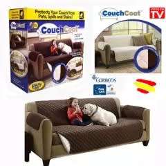 COUCH COAT Funda para SOFA REVERSIBLE LAVABLE PROTECTORA IMPERMEABLE