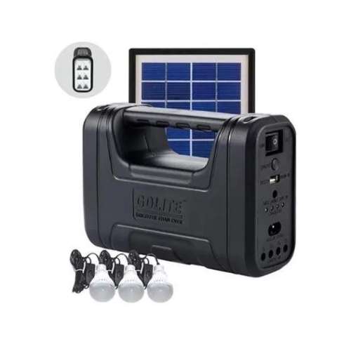 POLESTAR - 8017 SOLAR RECHARGEABLE Lighting System (SMD LED Light, 3 Light Bulbs, Solar Panel)