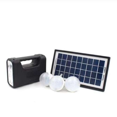 POLESTAR - 8017 SOLAR RECHARGEABLE Lighting System (SMD LED Light, 3 Light Bulbs, Solar Panel)