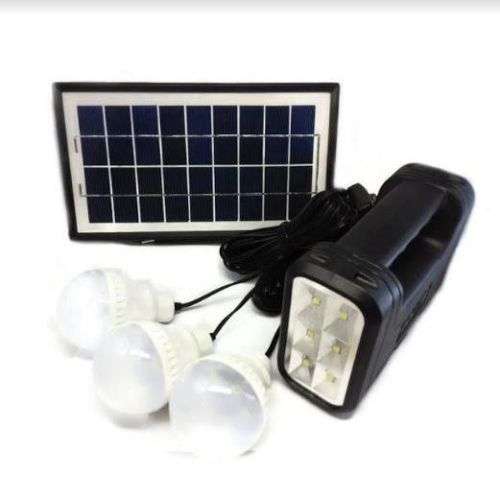 POLESTAR - 8017 SOLAR RECHARGEABLE Lighting System (SMD LED Light, 3 Light Bulbs, Solar Panel)