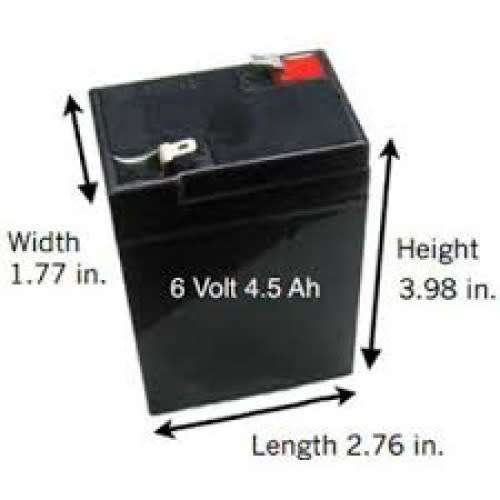 6v 4.5Ah Rechargeable Sealed Lead Acid Battery