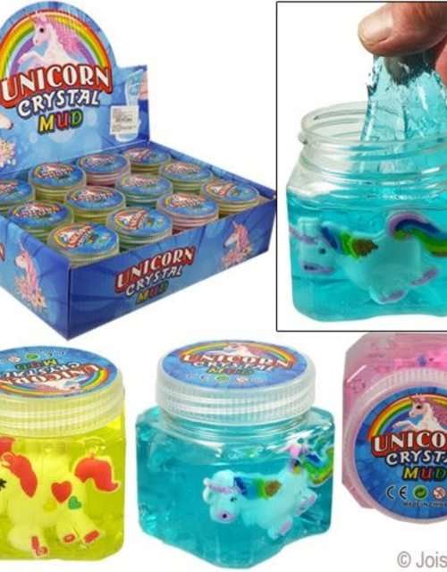 12pcs / pack Unicorn Crystal Mud