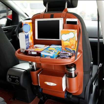 Car Back Seat Organizer With Tray