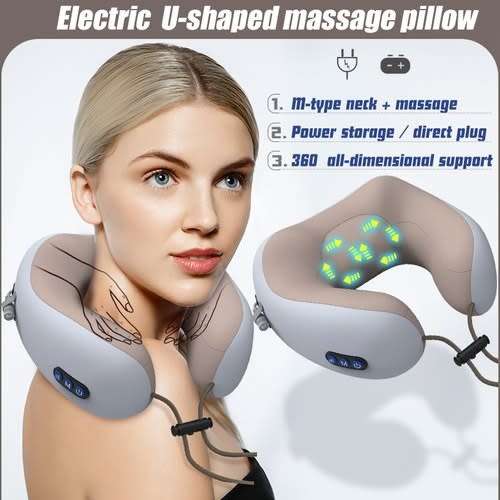 U-SHAPED NECK MASSAGE PILLOW