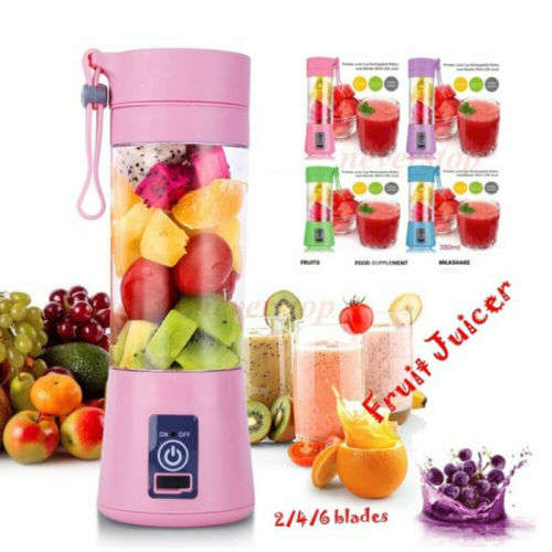 Portable and Rechargeable 380ml Juice/Smoothie Blender