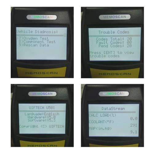 Memoscan U581 OBD2 Car Engine Fault Code Reader OBD2 OBD II Diagnostic Scanner CAN BUS Scan Tool