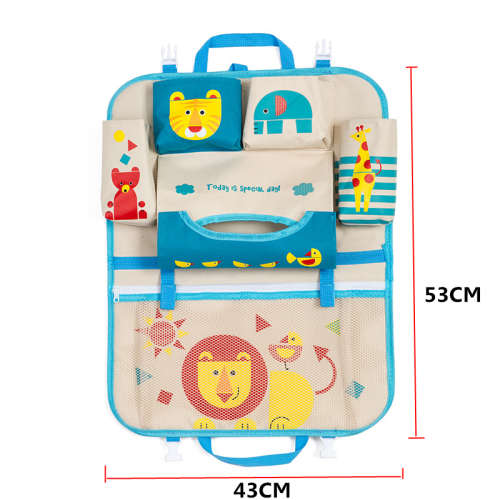 Cute Cartoon Kids Car Seat Back Bag Storage Organizer