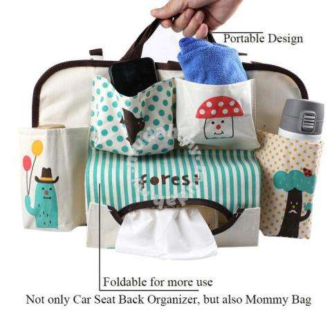 Cute Cartoon Kids Car Seat Back Bag Storage Organizer