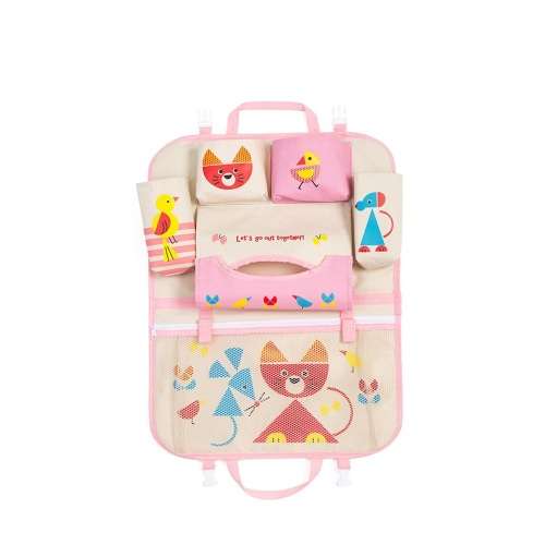 Cute Cartoon Kids Car Seat Back Bag Storage Organizer