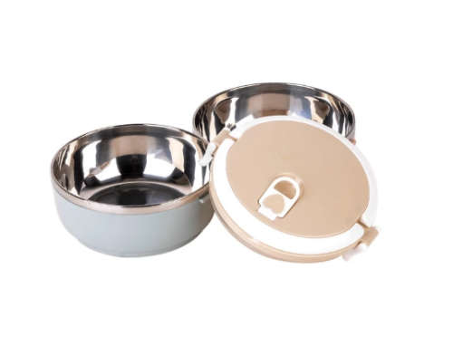 3 Layer stainless steel lunch box Lunch box set with lock lip