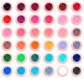 36 colour gel nail polish set
