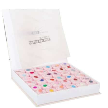 36 colour gel nail polish set