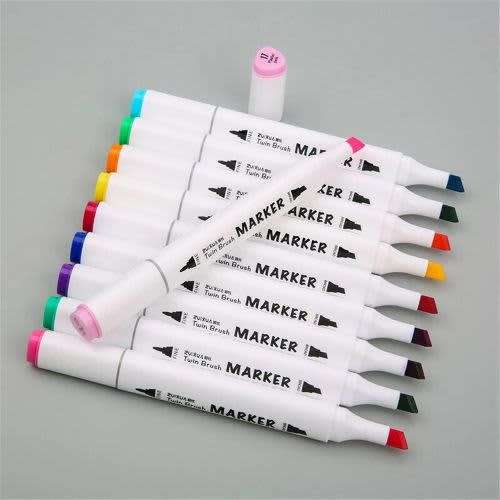 80 Colour Double Head Permanent colour Markers