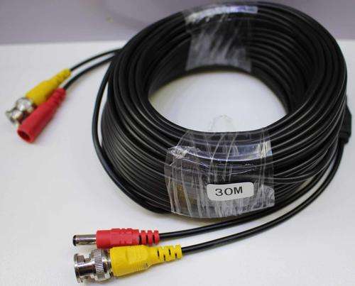 30M cctv camera cable  power + video  connector( Good Quality )