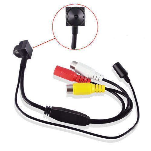 1/3" CMOS CCD Micro-Wired mini SPY Pinhole Camera with Microphone