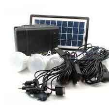 DIGITAL RECHAREABLE  LIGHTING KIT WITH TORCH AND SOLAR PANEL ( good quality )