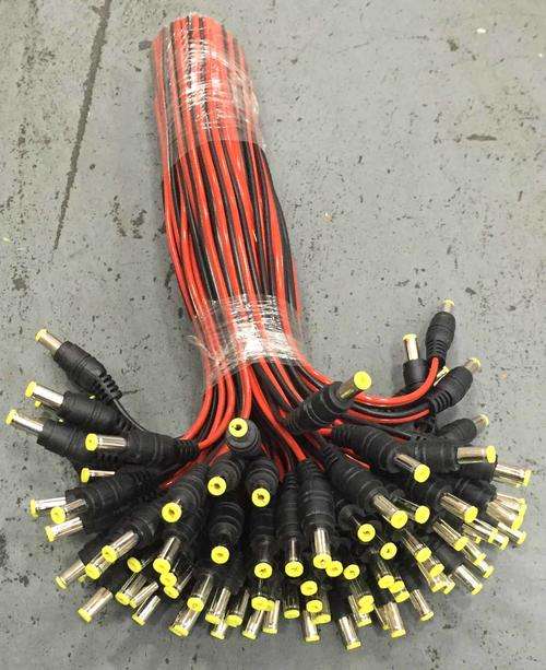 50pcs  DC male cable  for electricity  ,  cctv system !!