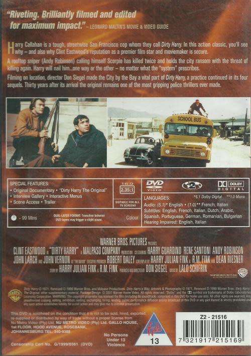 Dirty Harry Dvd