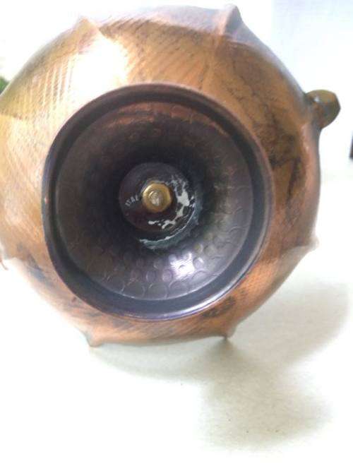 Ashtray Umbrella, Vintage collectible, tobacciana, cigarette, Italian copper plated.