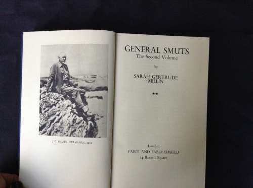 General Smuts by Sarah Gertrude Millin  ( second volume ) FIRST EDITION