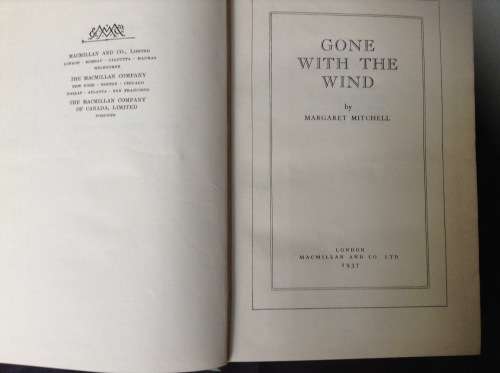 Gone With The Wind by Margaret Mitchell 1937