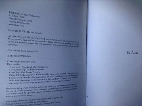 Pik Botha and his Times by Theresa Papenfus, First Edition