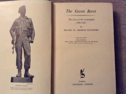 The Green Beret by Hilary St. George Saunders .  FIRST EDITION 1949