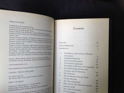 The Corporate Citizen by Mervyn King, First Edition, SIGNED copy  Governance for all entities