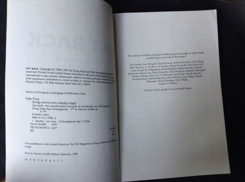 Beatles Get Back by Doug Sulpy and Ray Schweighardt