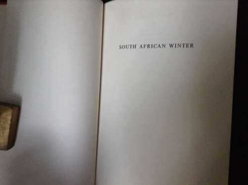 South African Winter by James Morris, First Edition 1958