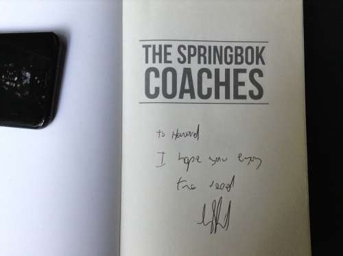 The Springbok Coaches by Gavin Rich, First Edition, Signed, autographed copy