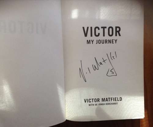 Victor Matfield and Captain in the Cauldron, First Editions, Signed, SET OF 2 books for R495