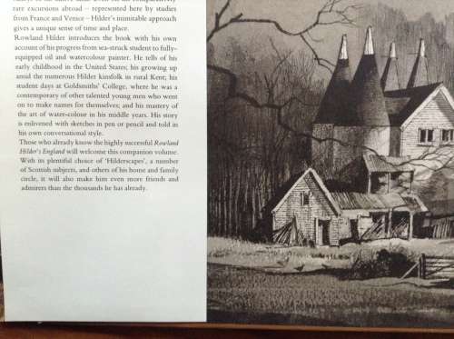 Rowland Hilder Country, an artist memoir by Denis Thomas, First Edition