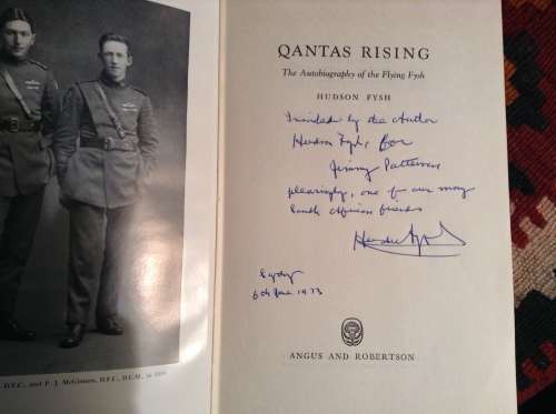 Qantas Rising by Sir Hudson Fysh, Signed copy, First Edition 1965 The autobiography of The Flying Fy