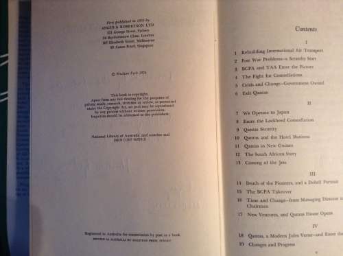 Wings To The World by Sir Hudson Fysh, Signed copy, First Edition  The Story of Qantas 1945-1966