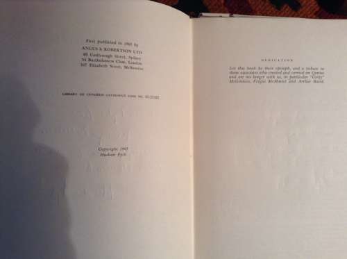 Qantas Rising by Sir Hudson Fysh, Signed copy, First Edition 1965 The autobiography of The Flying Fy