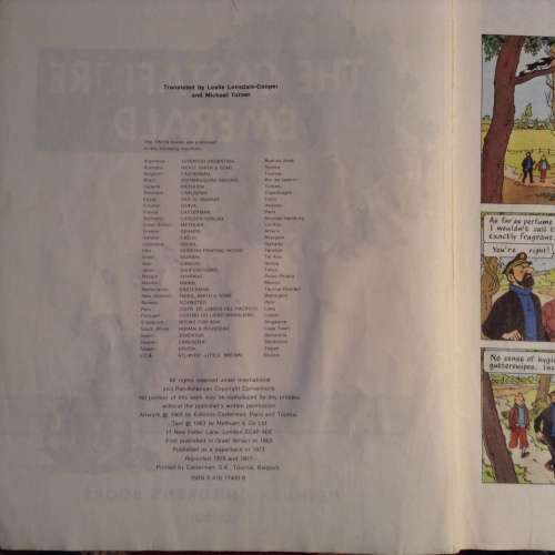 The Adventures of TinTin, The Castafiore Emerald, Hergé, Methuen