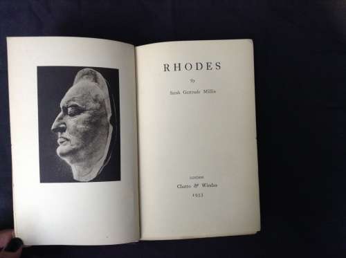 Rhodes, Gertrude Millin, FIRST EDITION 1933
