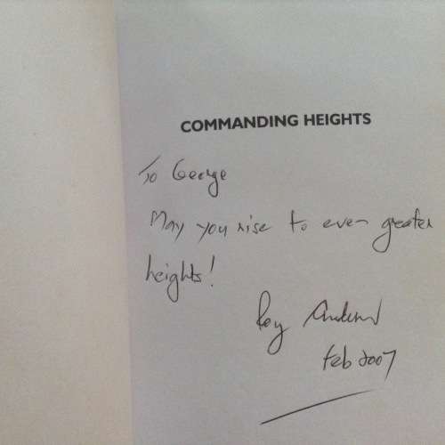 Commanding Heights by Roy Anderson, First Edition, SIGNED copy