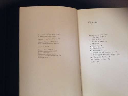 Bjorn Borg My Life and Game, First Edition 1980