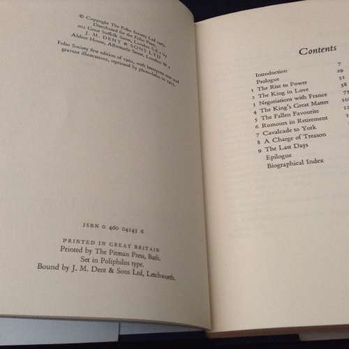 Life of Wolsey by George Cavendish  "The Life of Cardinal Wolsey, First Edition