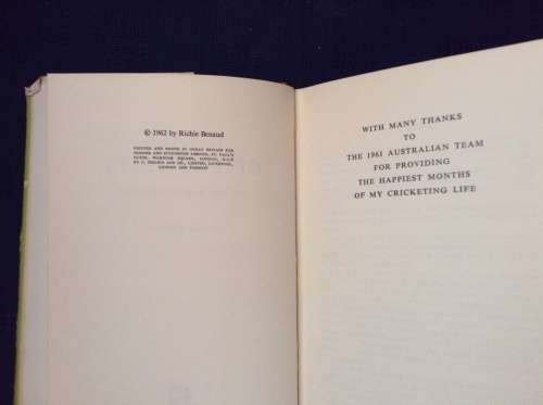 A Tale of Two Tests by Richie Benaud, First Edition