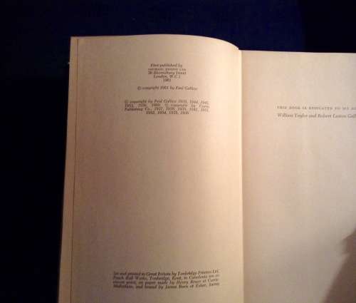 Paul Gallico Confessions of a Story Writer 1961(rare) &Flower for Mrs Harris 1958.TWO First Editions