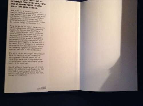 The Test by Brian O'Driscoll, autobiography, First Edition