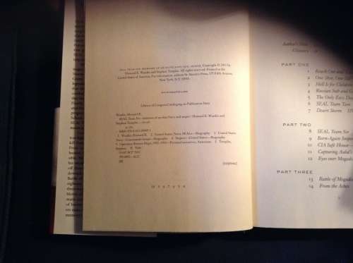 Seal Team Six Howard E Wasdin and Stephen Templin, First Edition
