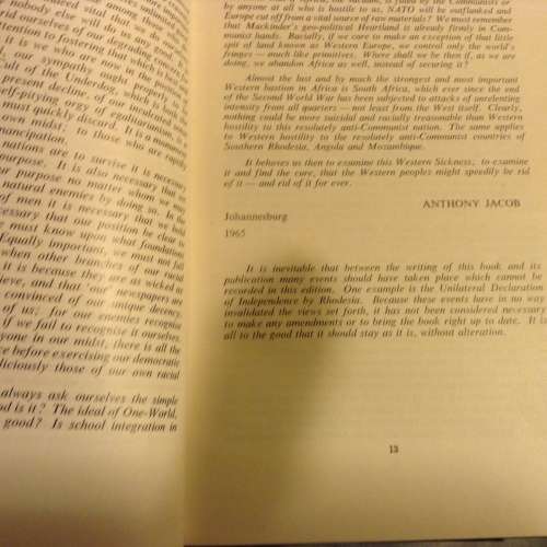 White Man, Think Again, First Edition, by A. Jacob, hardcover  1965